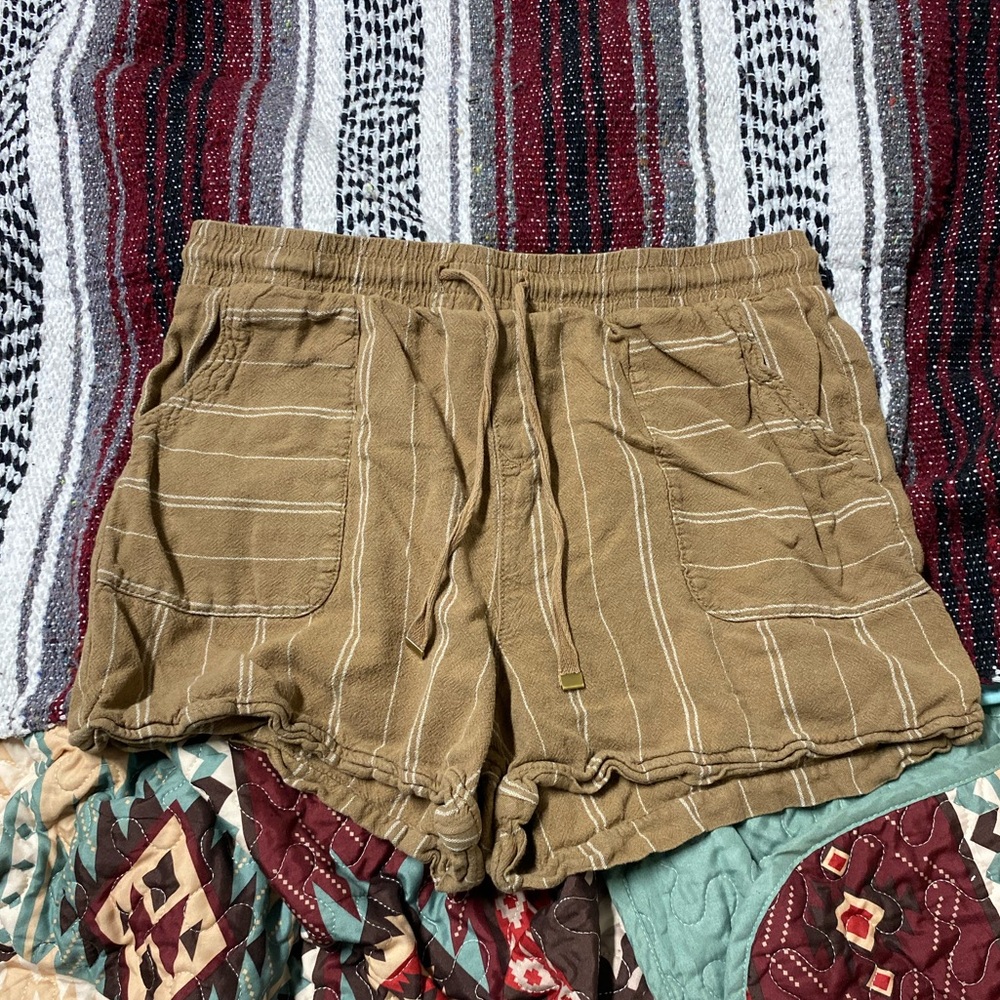 Time and Tru tan shorts